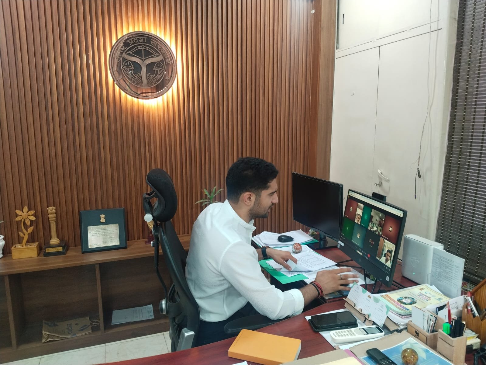 मुख्य विकास अधिकारी की अध्यक्षता में पी0एम0किसान संतृप्तिकरण अभियान, डिजिटल क्रॉप सर्वे, फार्मर रजिस्ट्री  में किए जा रहे कार्यों के सफल क्रियान्वयन हेतु वीडियो कॉन्फ्रेंसिंग ।