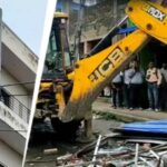 अभिषेक-बनर्जी-के-कथित-अवैध-दफ्तर-पर-चला-बुलडोजर,-तीन-jcb-से-ढहाई-जा-रही-पांच-मंजिला-इमारत